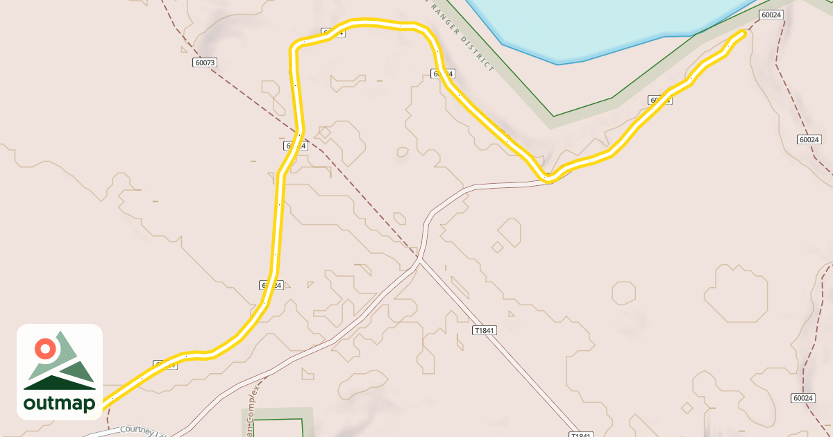 Map of Six-Mile Lake Interpretative Trail