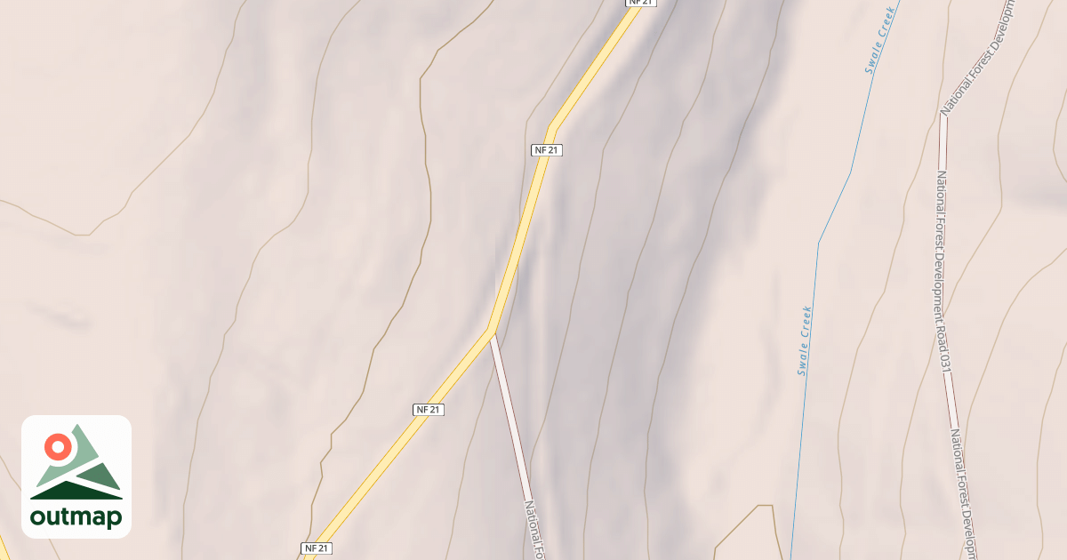 Map of USFS National Forest System Roads {CAC7F3C7-67E1-483D-A415-172D081A644E}