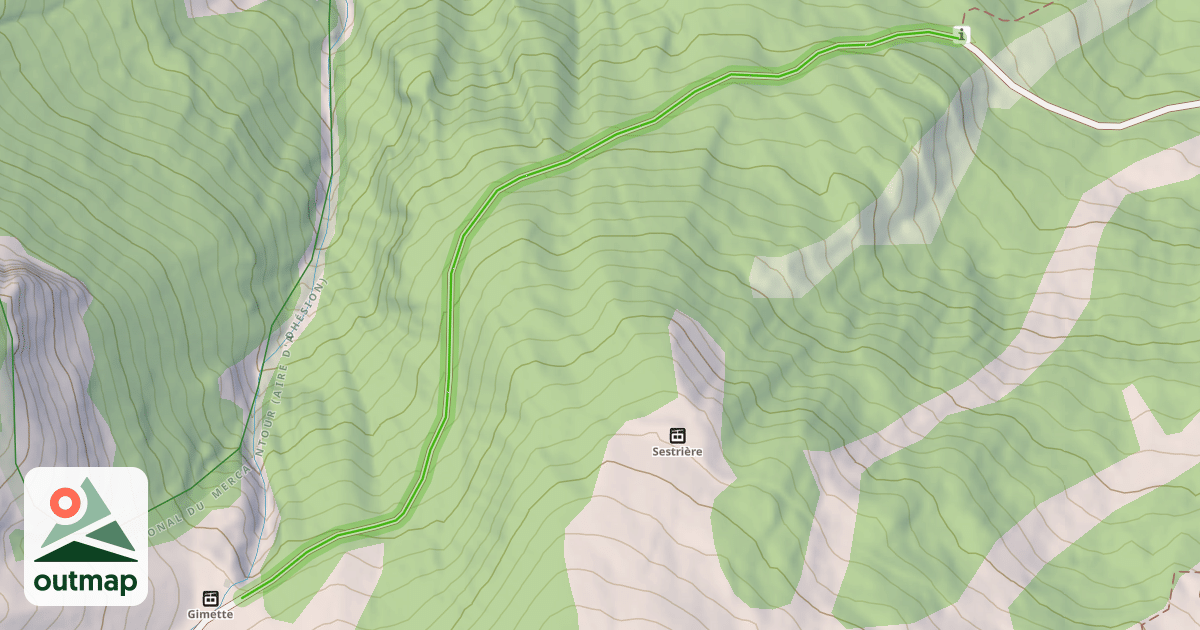 Map of Chemin du Bull