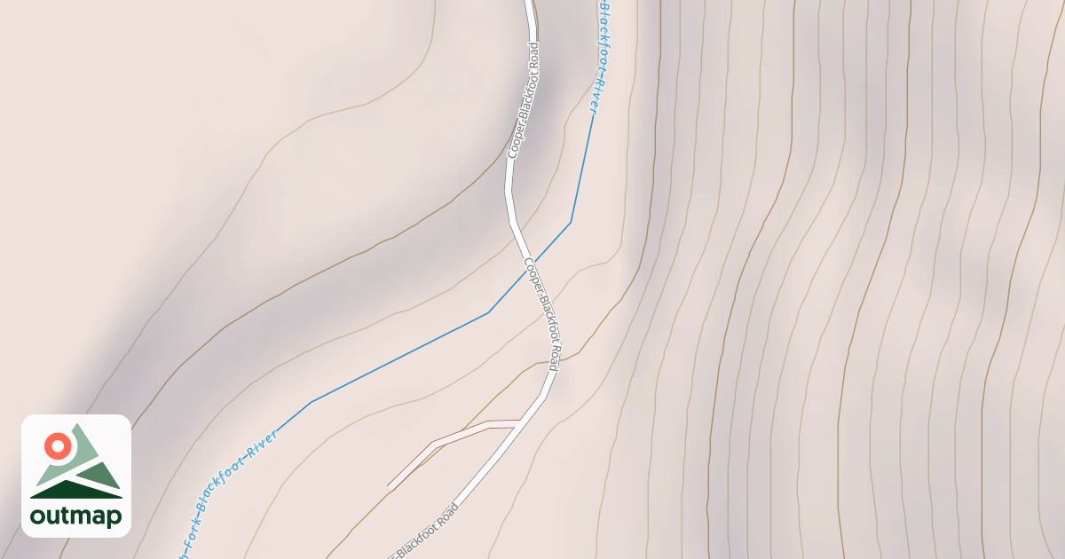 Map of COOPER-BLACKFOOT