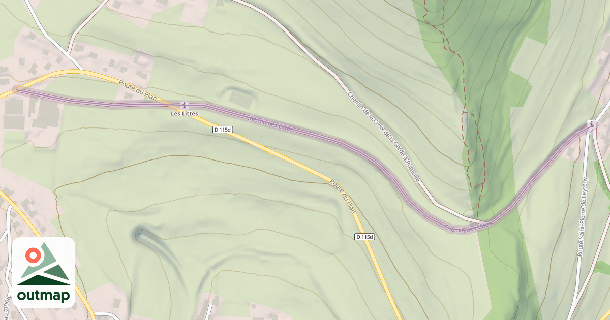 Map of Chemin des Littes