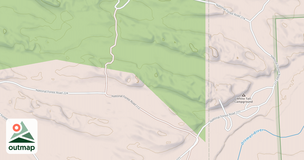 Map of DISMAL RIVER TRAIL