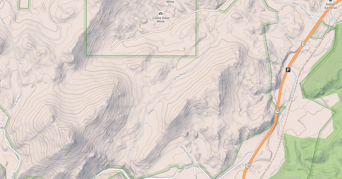 Map preview of COWBOY GULCH