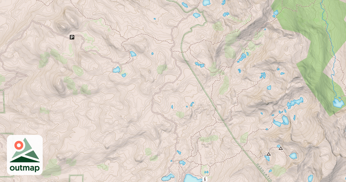 Map of Barrett Lake Jeep Trail