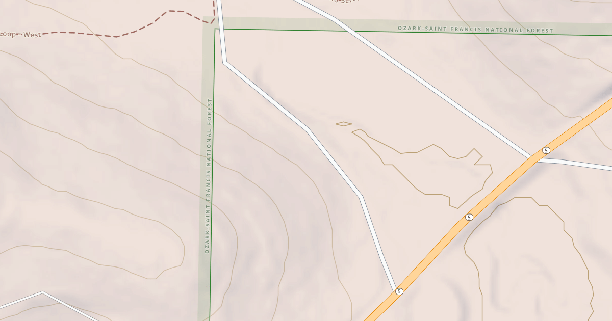 Map preview of USFS National Forest System Roads {8232DD58-FE48-4B42-B592-94065636C348}