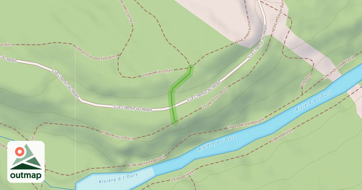 Map of 26 Le Ricochet