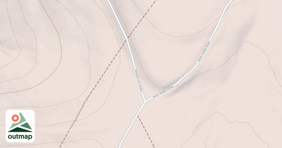 Map of Susquehannock State Forest Snowmobile Trails