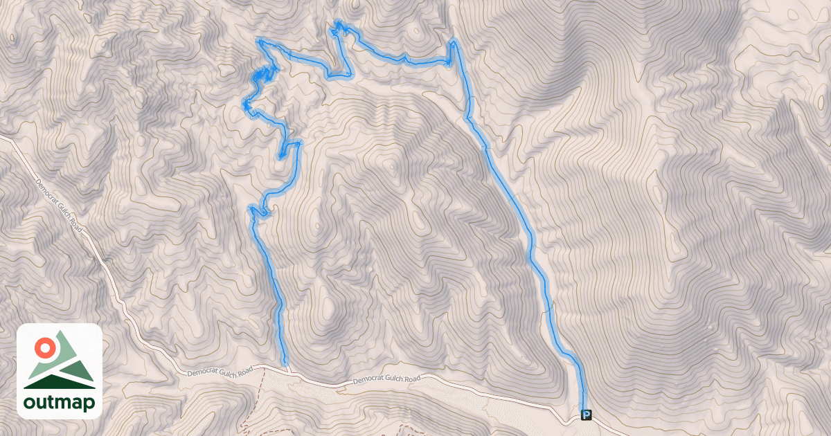 Map of Lamb's Gulch