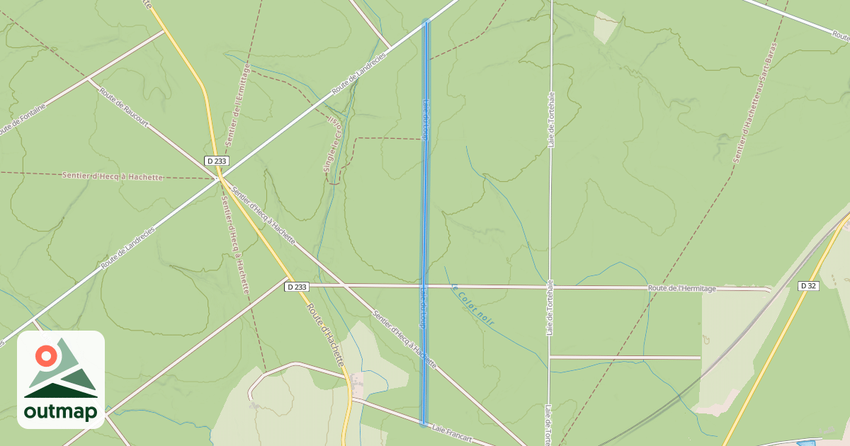 Map of Laie du Loup