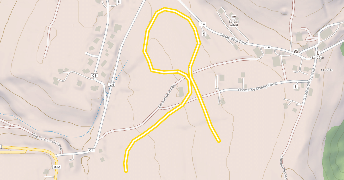 Map preview of La Côte