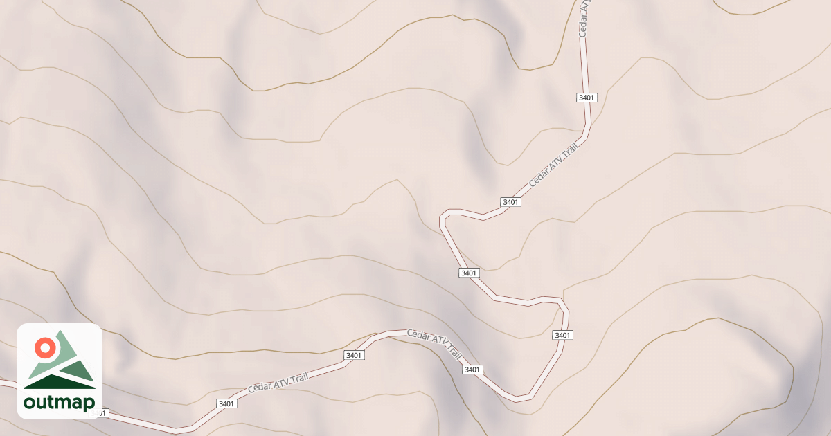 Map of Cedar Atv
