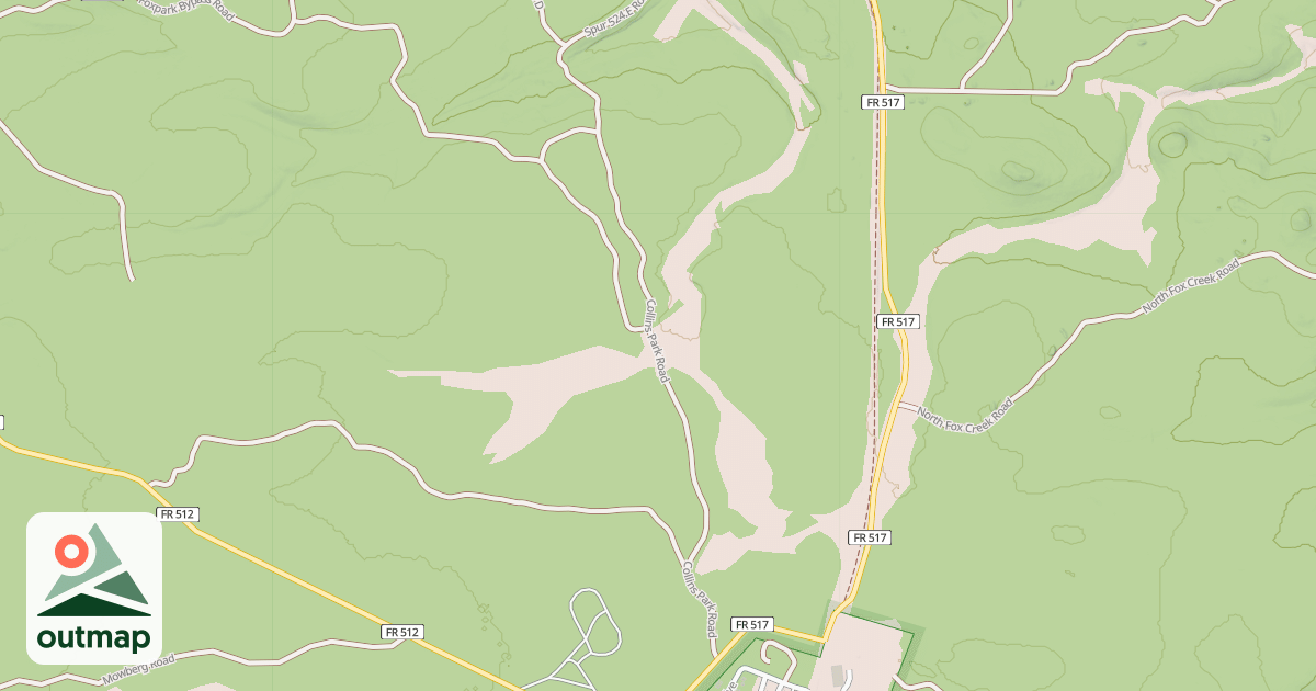Map of COLLINS PARK ROAD