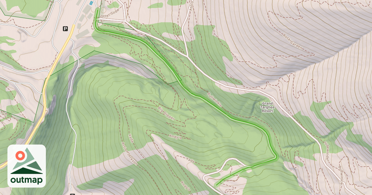 Map of Powder Reserve Traverse