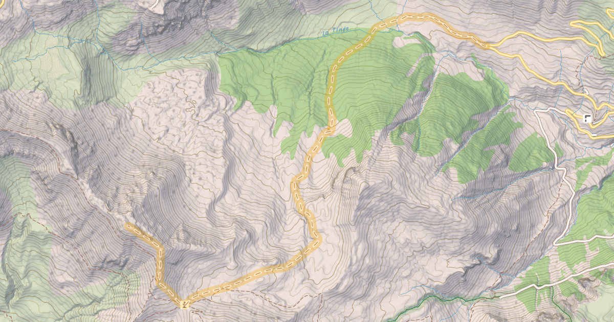 Map preview of Pointe de Chaufrède — Les Clos de Bousiéyas