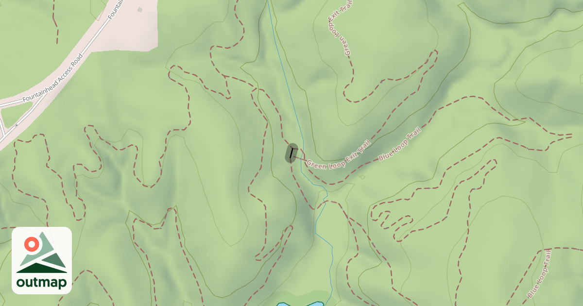 Map of Fountainhead Mountainbike Trail