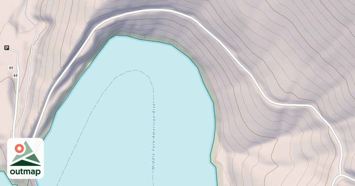 Map of BLACKSMITH FLAT SPUR