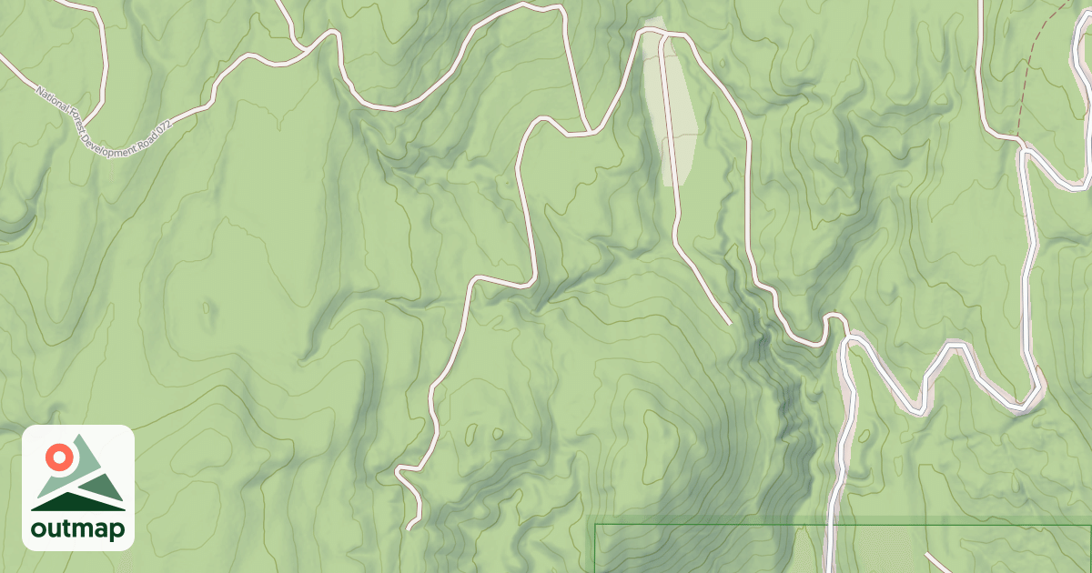 Map of USFS Motor Vehicle Use Map Roads {9123DB68-BF16-40E4-B167-F3B91E6177E5}