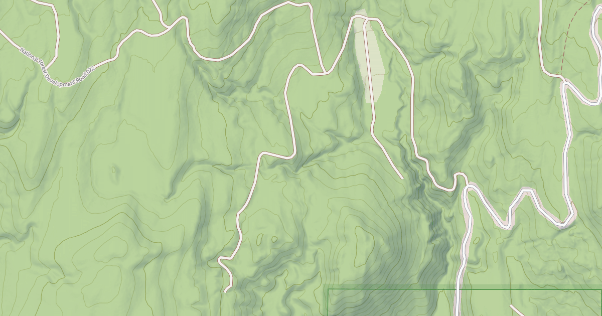 Map preview of USFS Motor Vehicle Use Map Roads {9123DB68-BF16-40E4-B167-F3B91E6177E5}