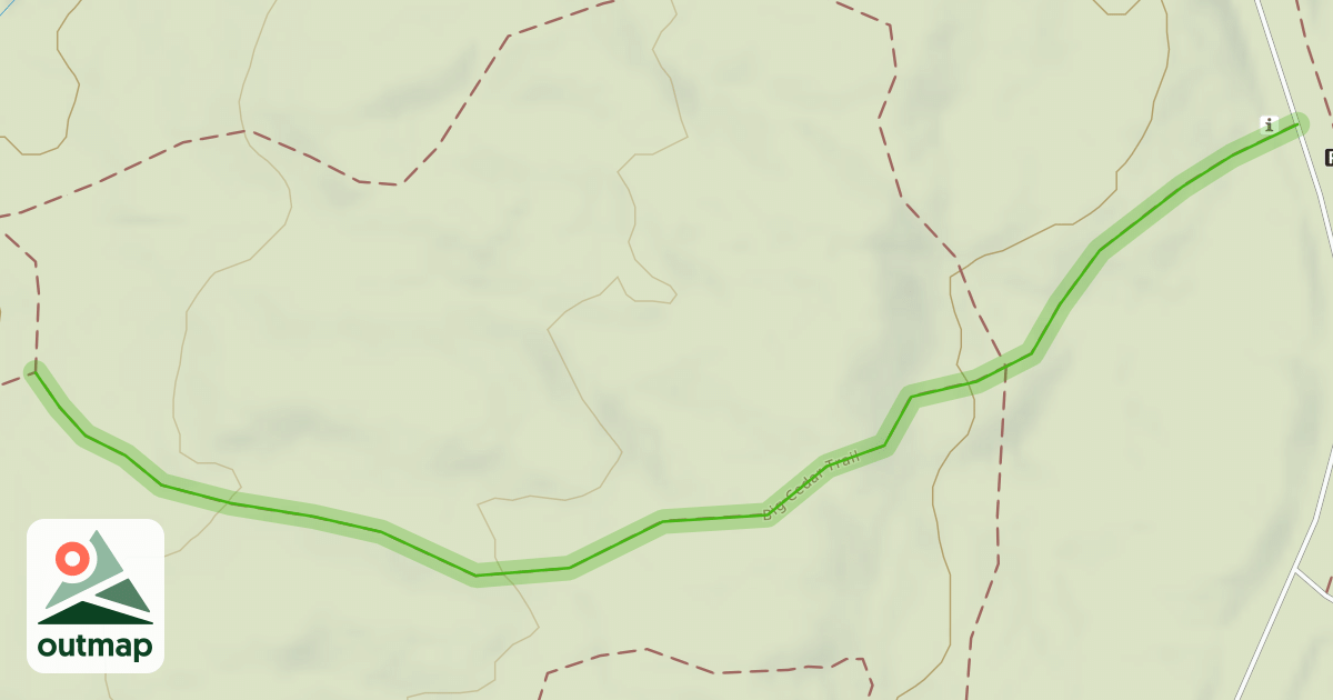 Map of Big Cedar Trail
