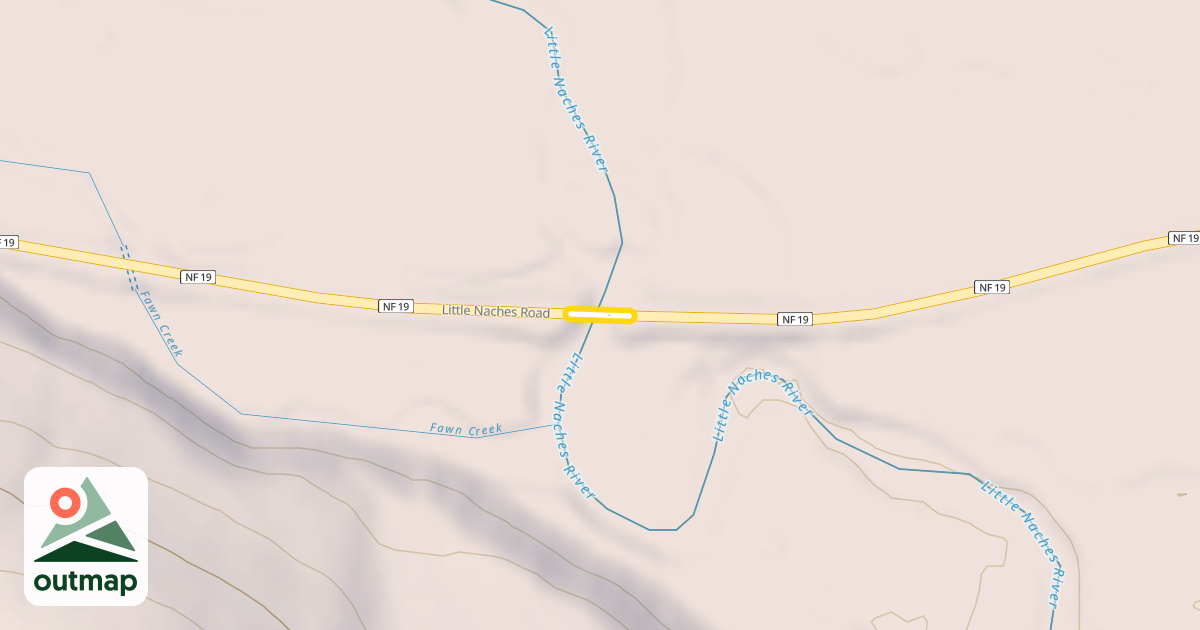 Map of Little Naches Road