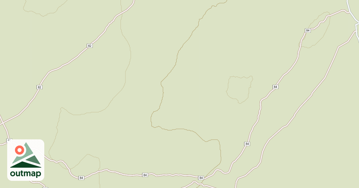 Map of Millican Plateau Tr 84