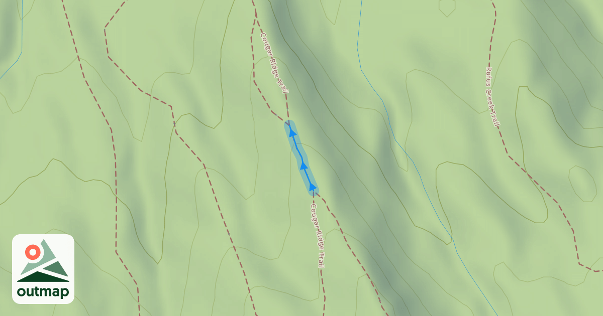 Map of Cougar Ridge Trail