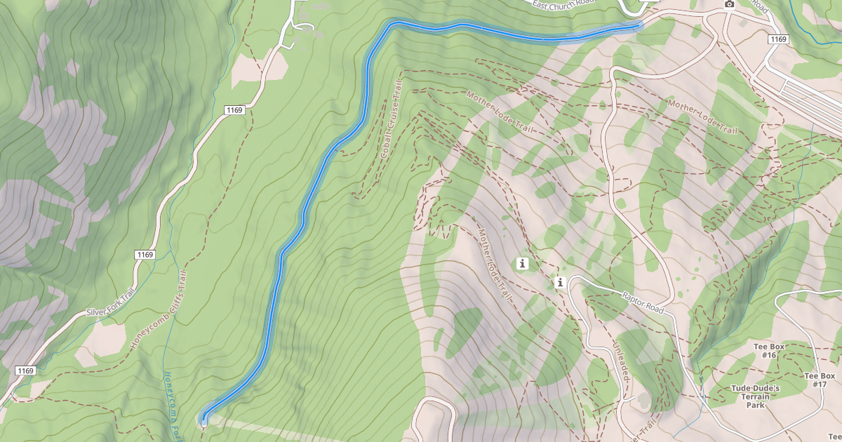 Map preview of Honeycomb Canyon Trail