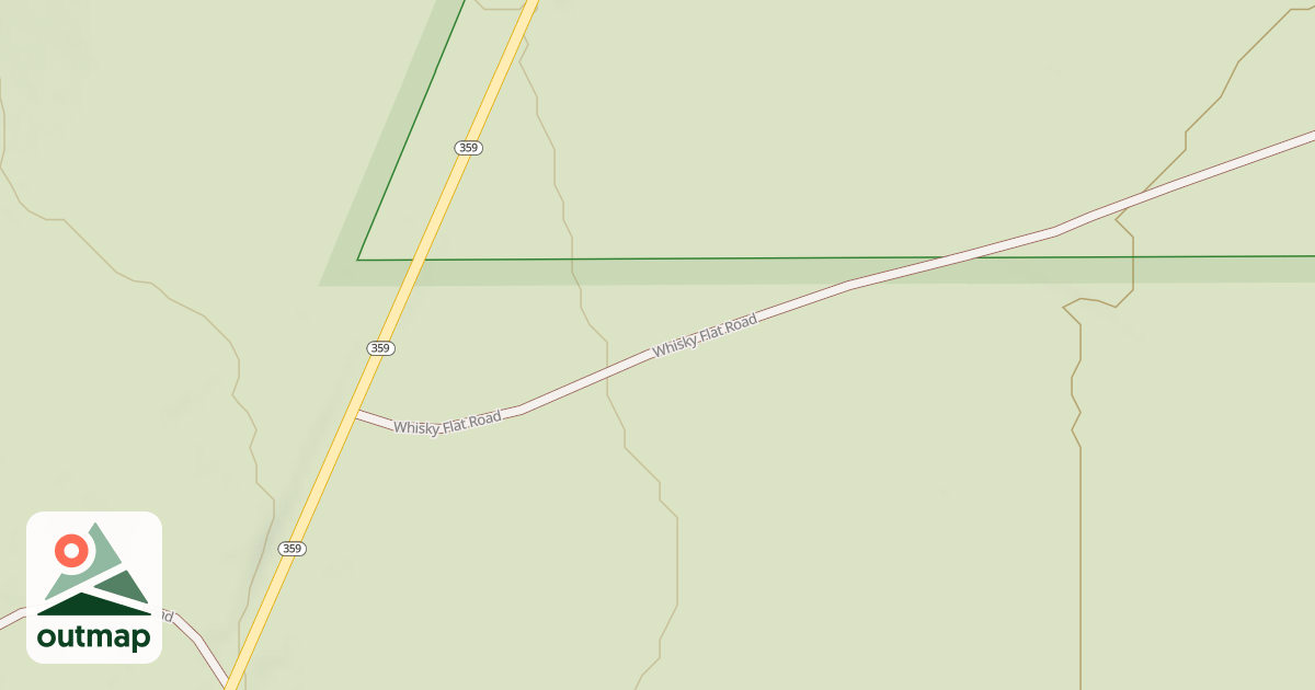 Map of WHISKY FLAT
