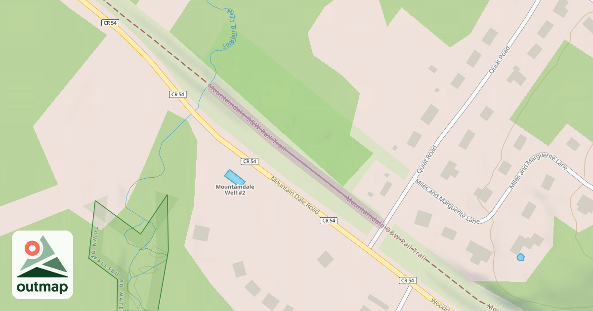 Map of Mountaindale O&W Rail Trail