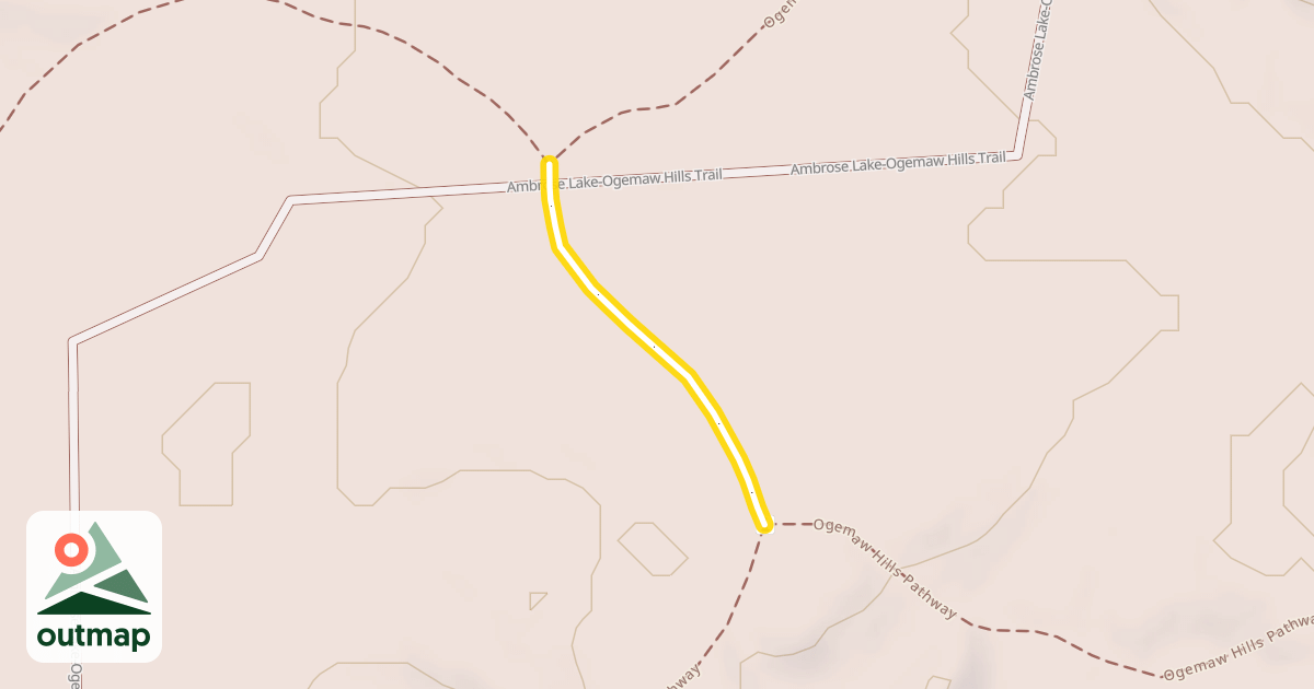 Map of Ogemaw Hills Pathway