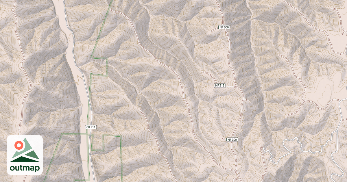 Map of RATTLESNAKE RDG.
