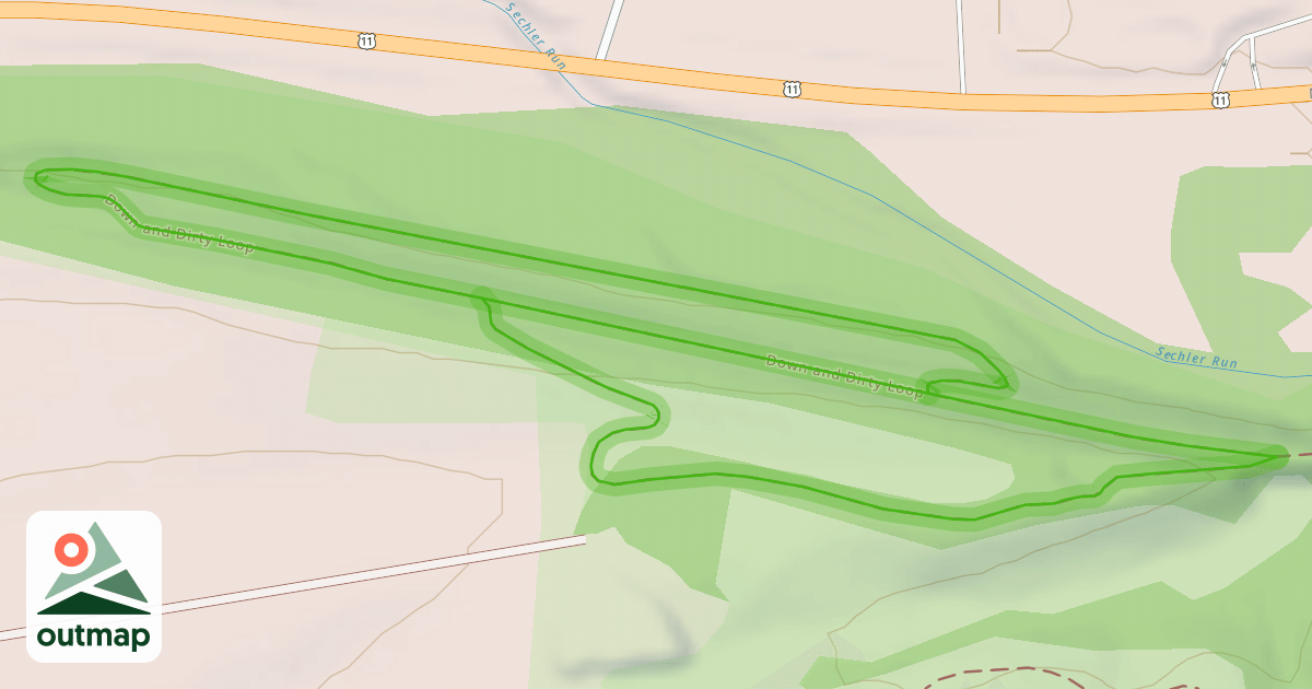 Map of Down and Dirty Loop