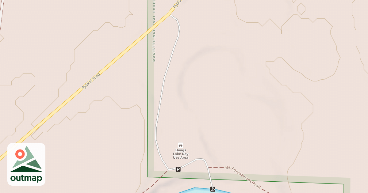 Map of HOAG'S LAKE DAY USE AREA