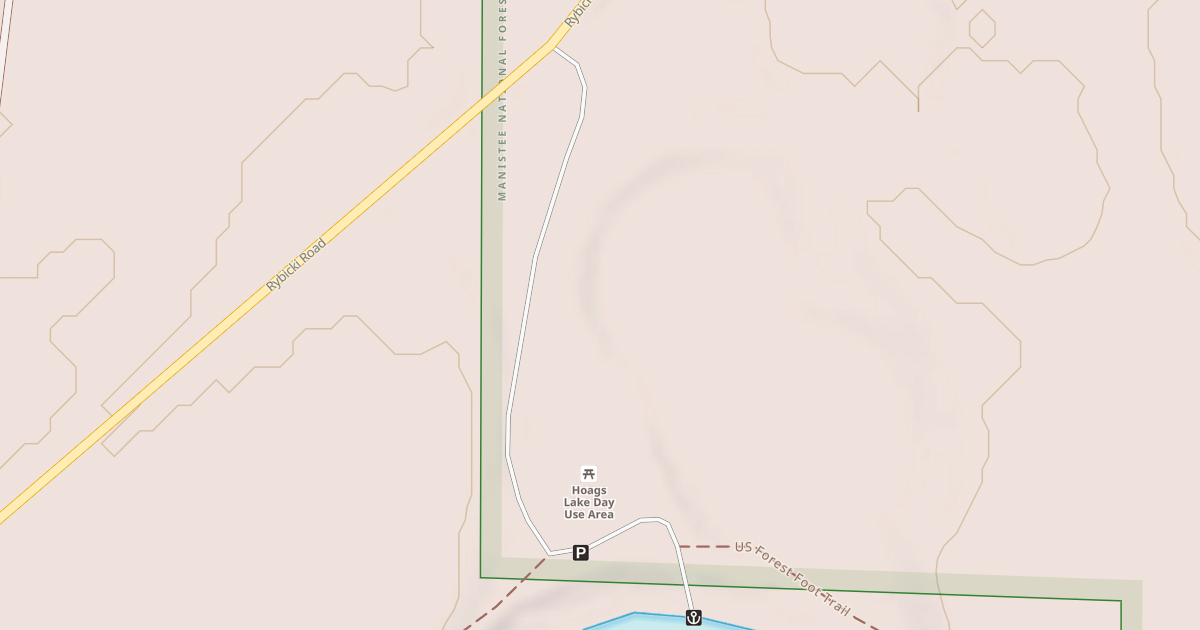 Map preview of HOAG'S LAKE DAY USE AREA
