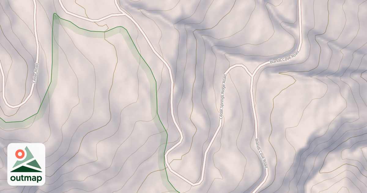 Map of CEDAR SPRINGS RIDGE