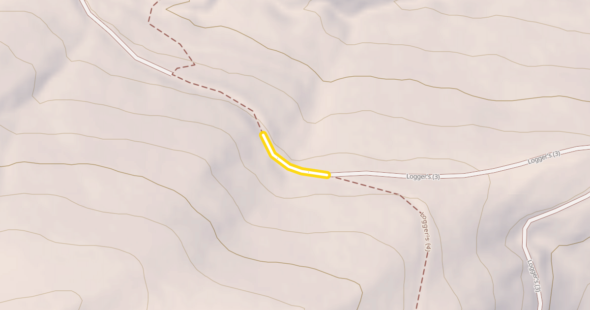 Map preview of East Bridger North Trail