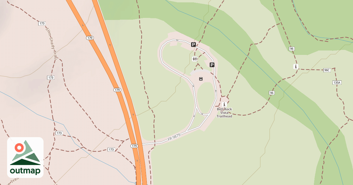Map of BELL ROCK PATHWAY PARKING (S)