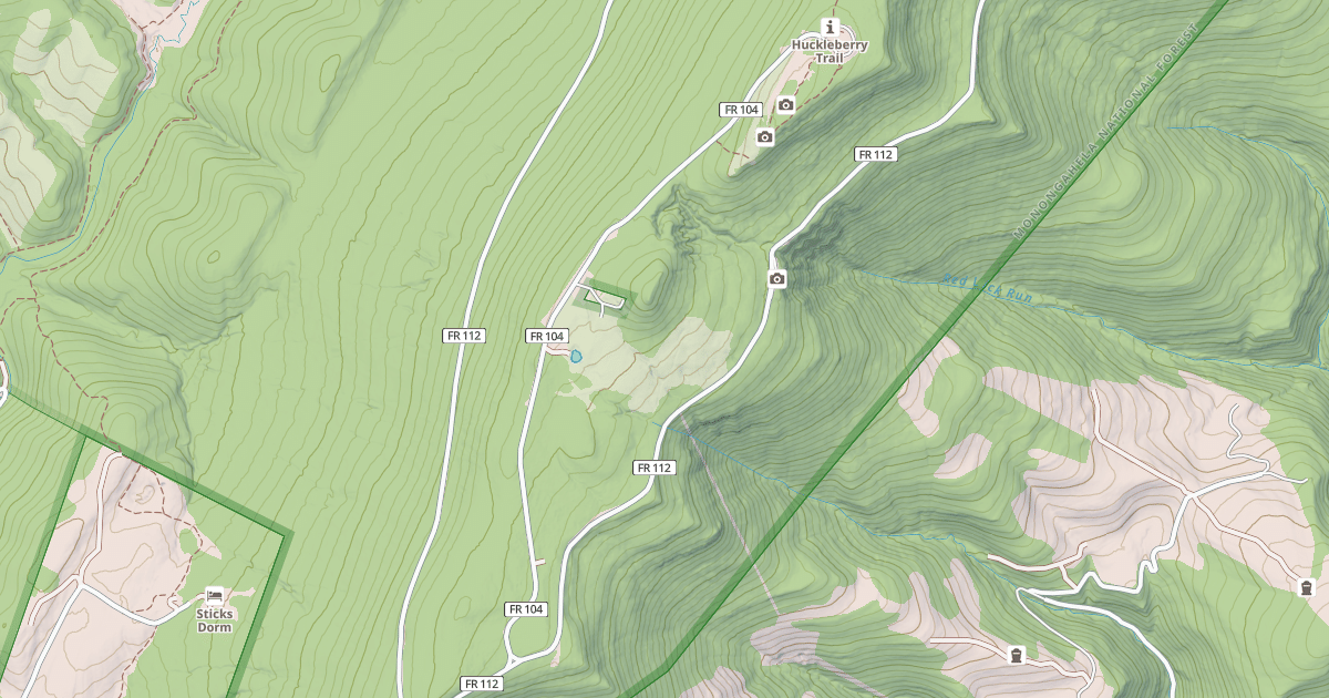 Map preview of SPRUCE KNOB TOW.