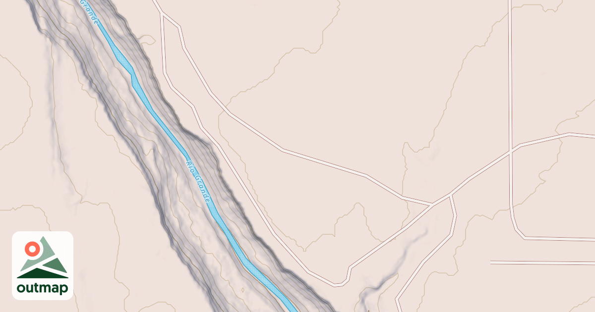Map of East Rim Trail