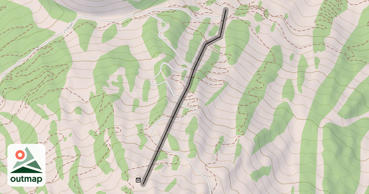 Map of Red Lift Line