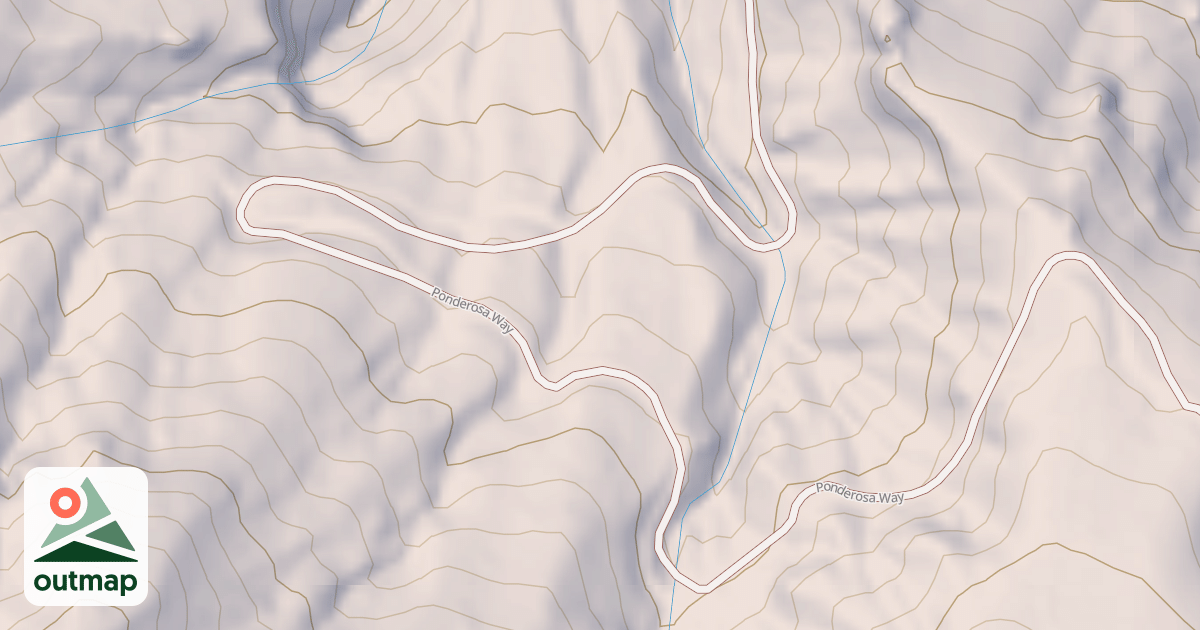 Map of PONDEROSA WAY