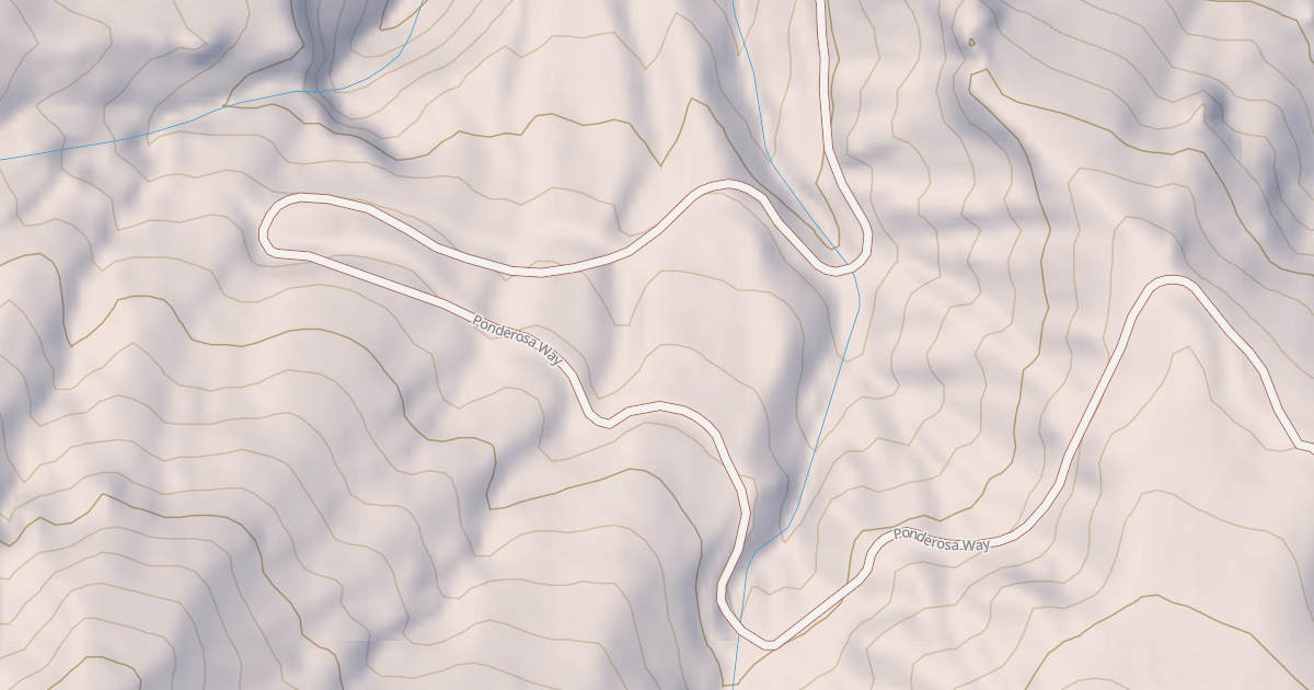 Map preview of PONDEROSA WAY