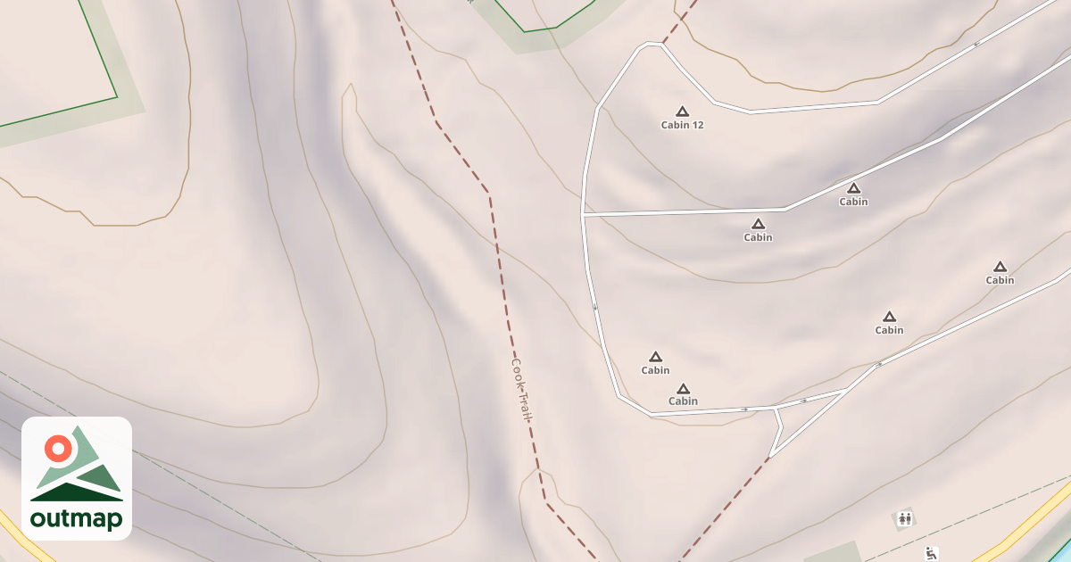 Map of Cook Forest State Park Trails