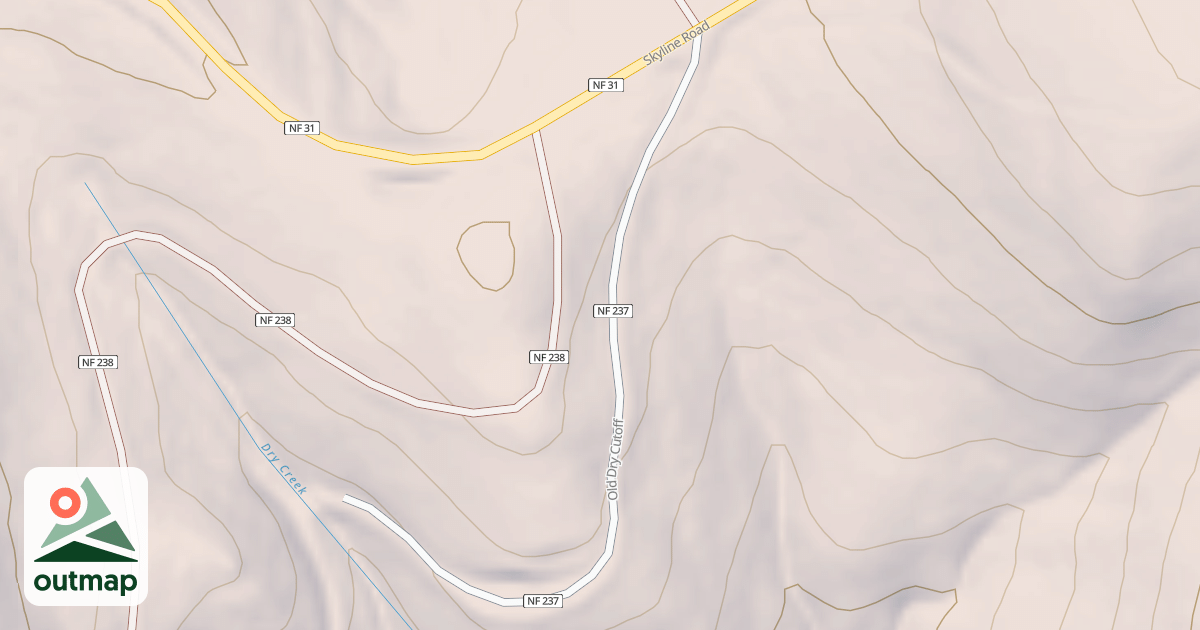 Map of OLD DRY CUTOFF