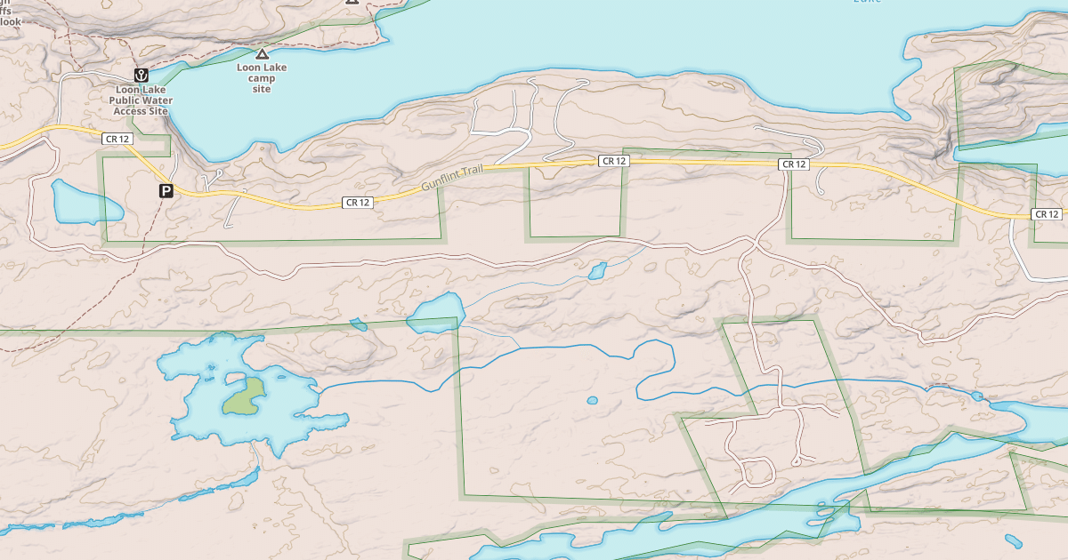Map preview of Gunflint Trails Snowmobile