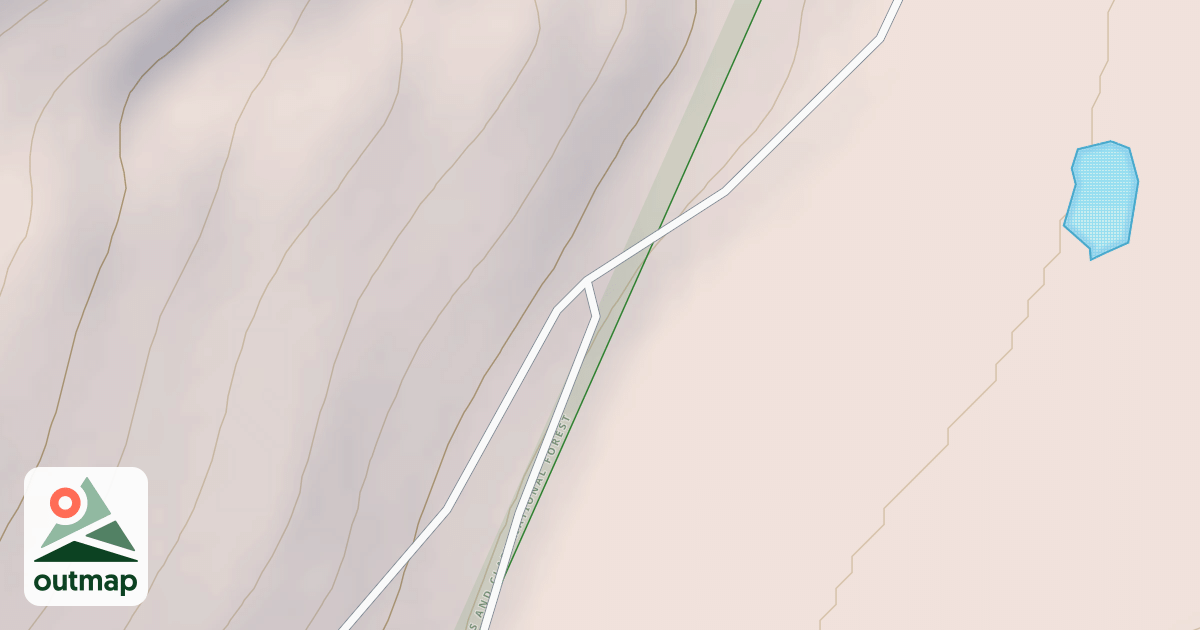 Map of BURLEY PEAK