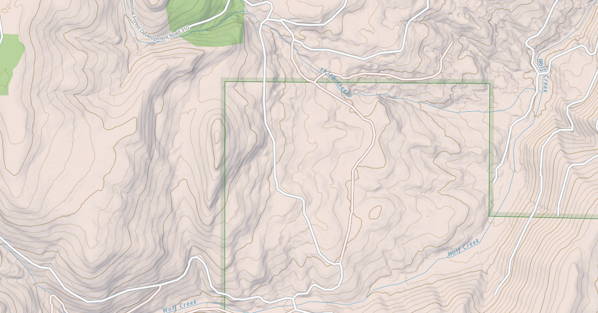 Map preview of USFS National Forest System Roads {2CAB2F3B-6431-4E3F-B38C-74247B17D6AF}
