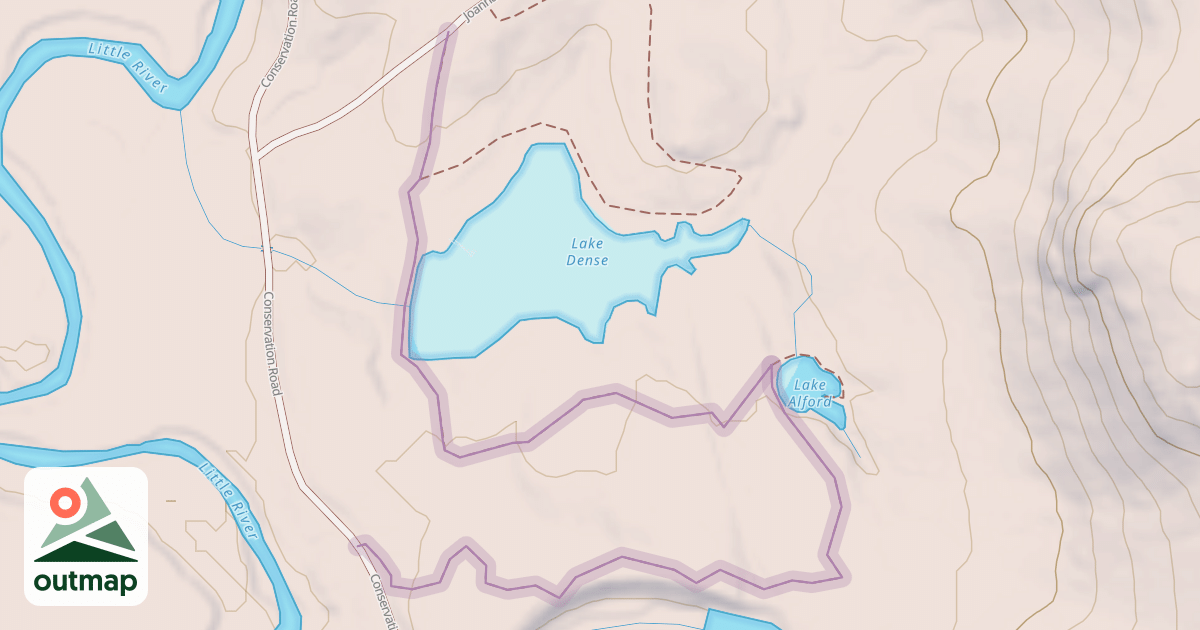 Map of Three Lakes Trail