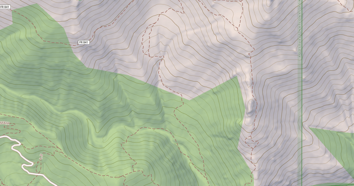 Map preview of Baughman's Gulley Single Track