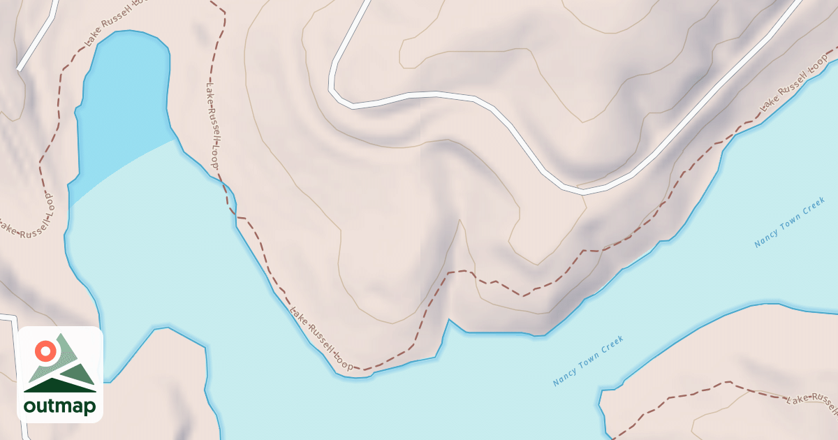 Map of LAKE RUSSELL SERVICE